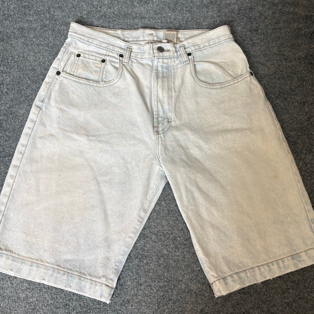 Vintage 90s Calvin Klein Denim Shorts Made in USA Carolyn Bessette Style Size 10